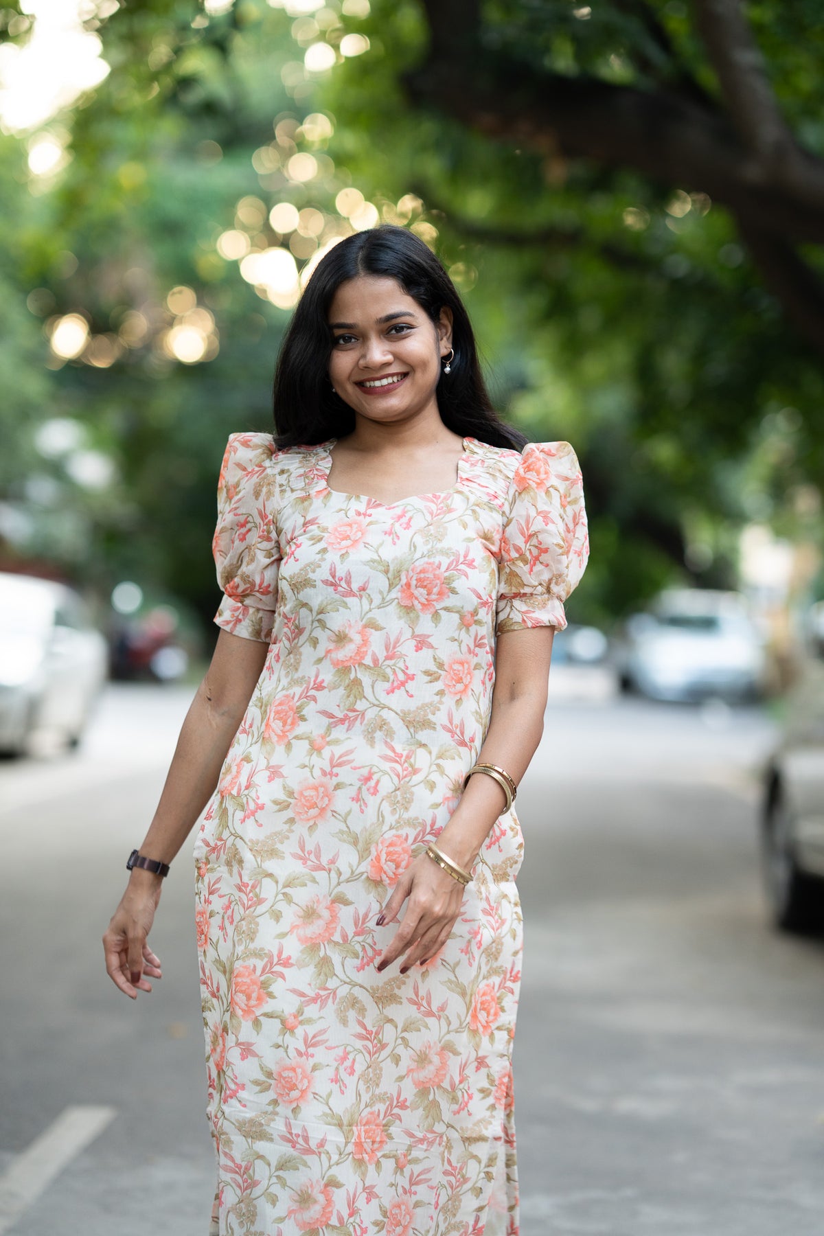 Ivory Rose Chanderi Kurti Set