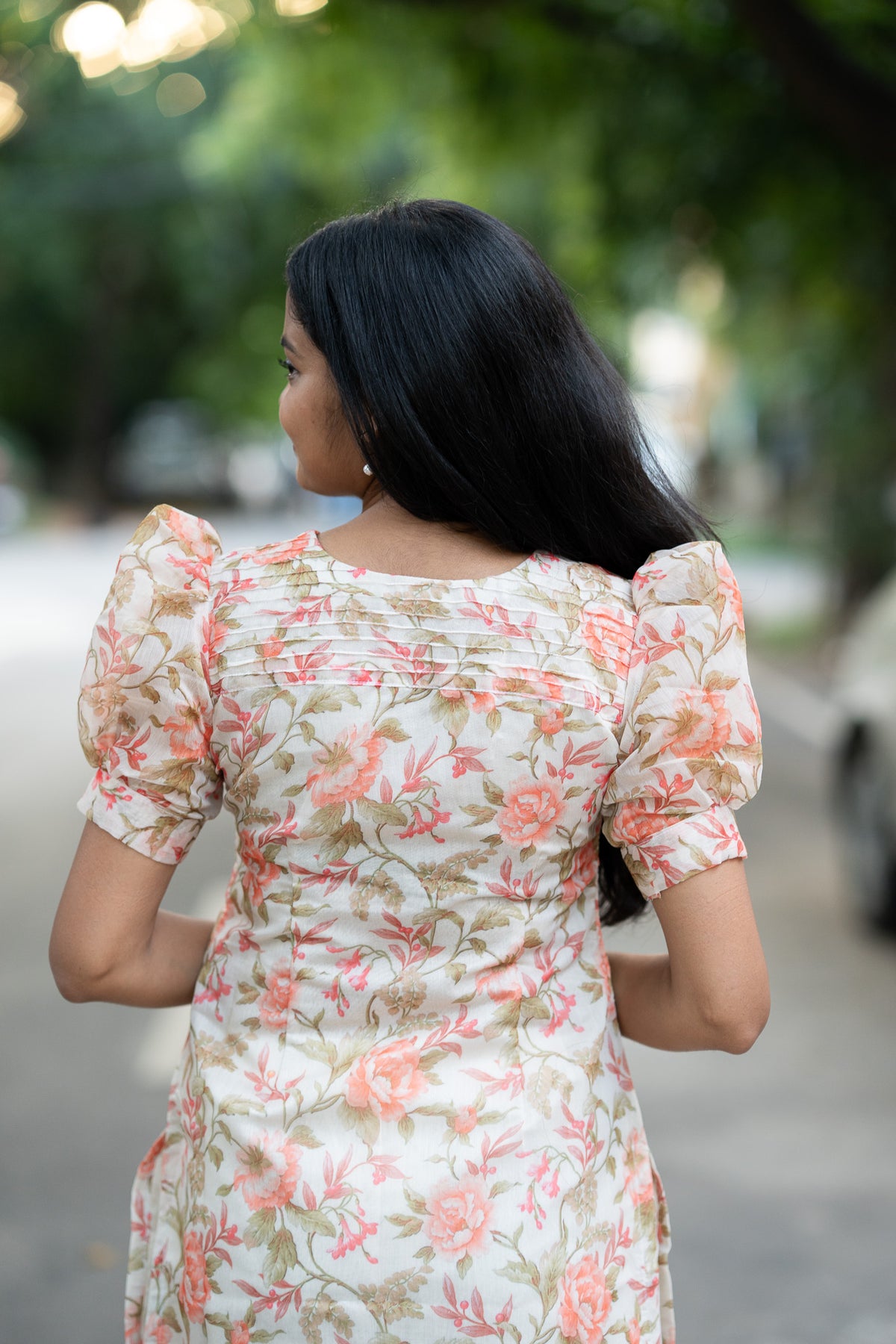 Ivory Rose Chanderi Kurti Set